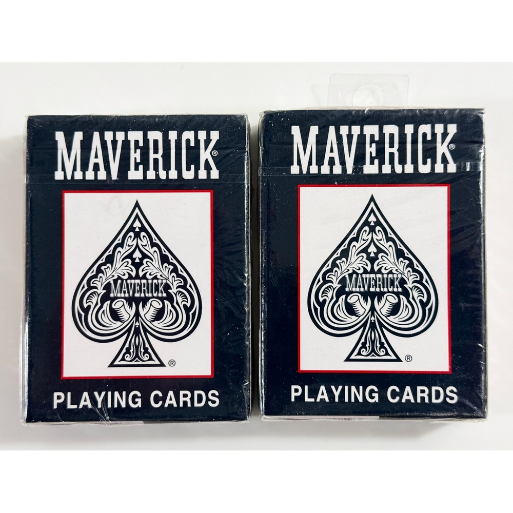 Maverick Playing Cards Black 2-Pack Standard Poker Deck 1205